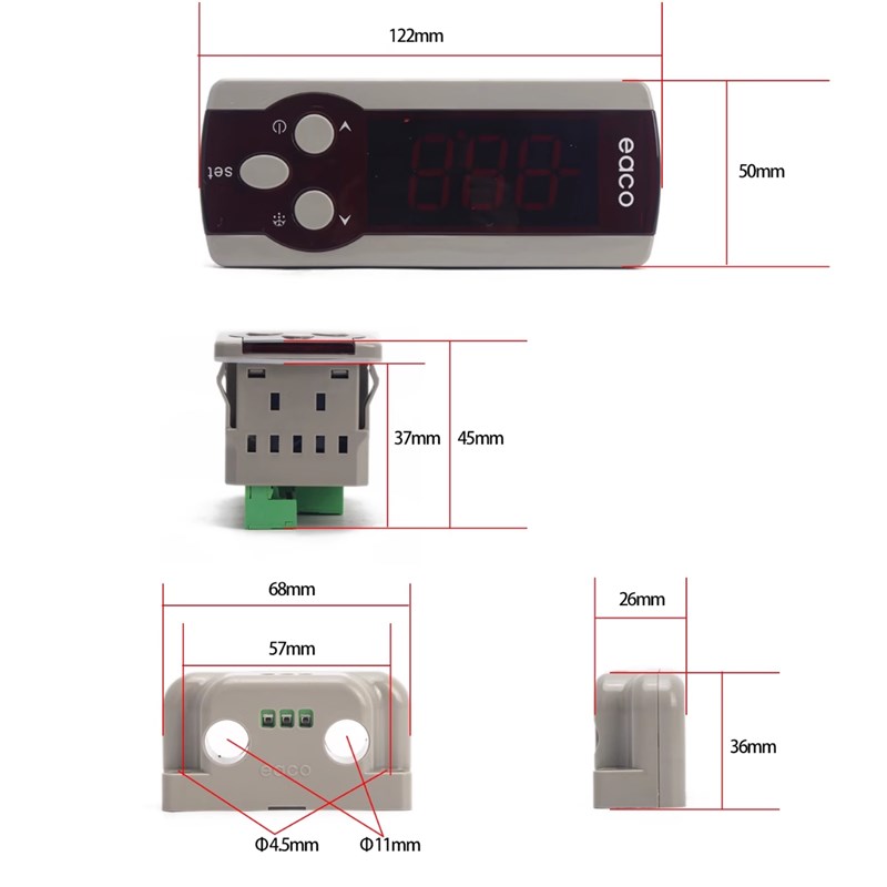 eaco沈阳意控电子k温控器 N50代替N50B/M50/M190C微电脑冷冻控制