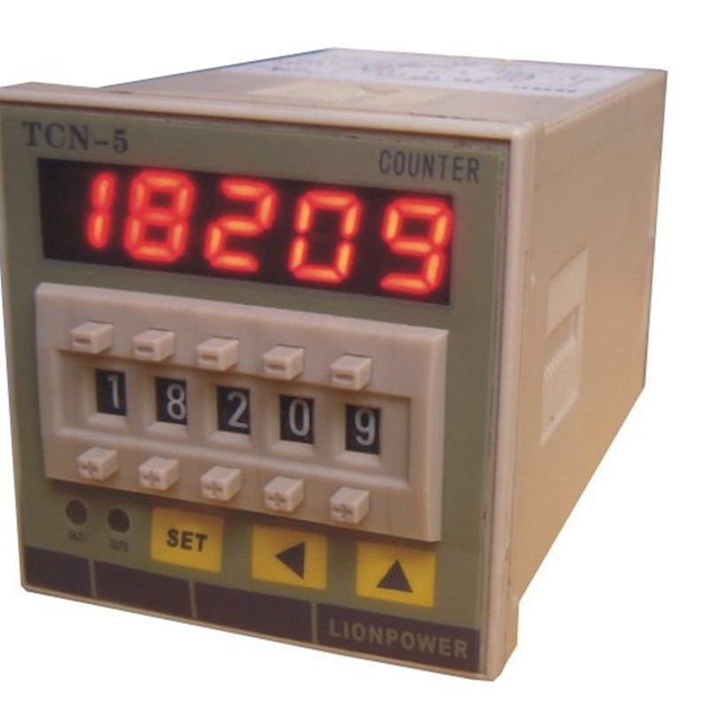 狮威 LIONPOWER 五位单段智能拔码计数器 TCN-51A Y停电记忆功能