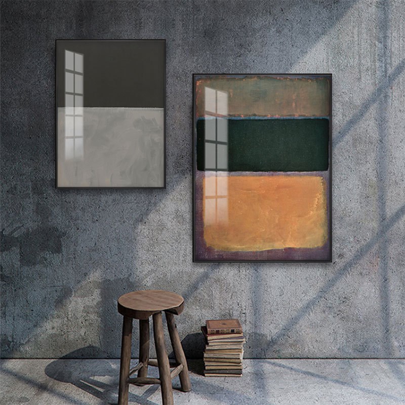 简约抽象马克.罗斯科现代艺术装饰画酒I店挂画工作室玄关过道壁画
