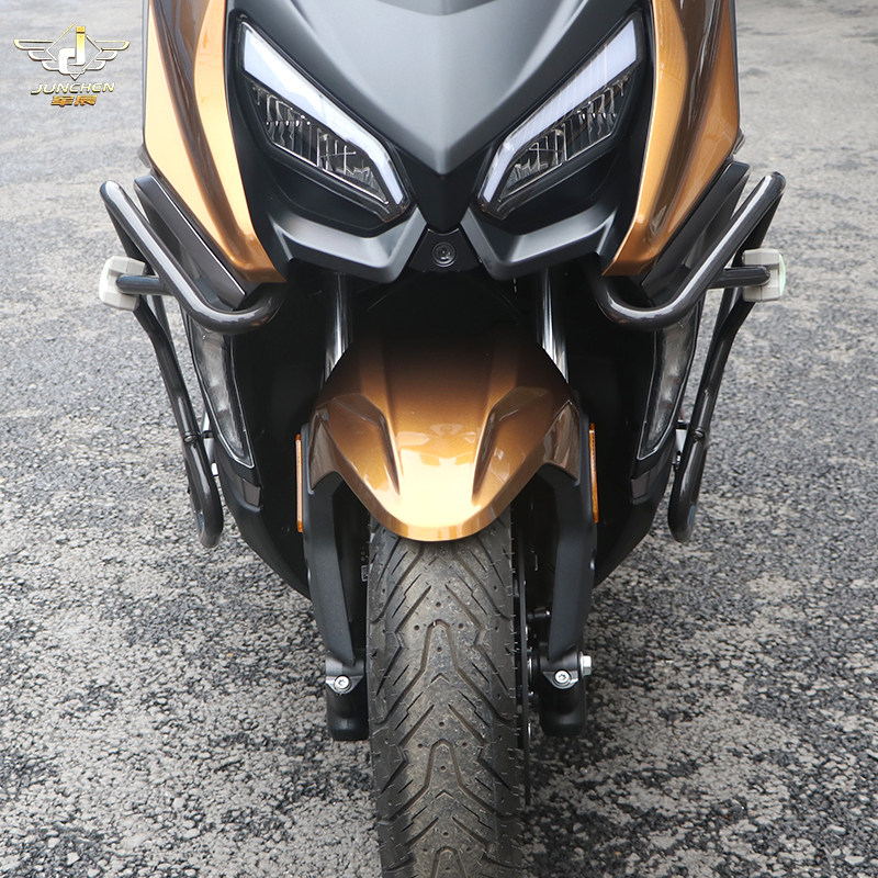 适用于钱江鸿350摩托车保险杠护架FORT350防摔护V腿前后护杠改装,摩托车/装备/配件,摩托车保险杠,淘宝优惠券,粉丝福利购,淘宝优惠卷