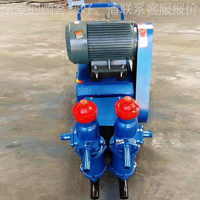 小活塞式水泥缸注浆泵o单路面型加固齐全堵漏用 卧式工地淤泥 清