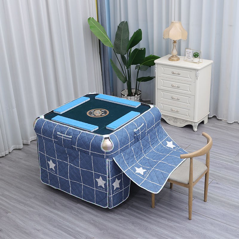 新款全自a动麻将机烤火罩加厚麻将机取暖罩麻将机围布保暖布套