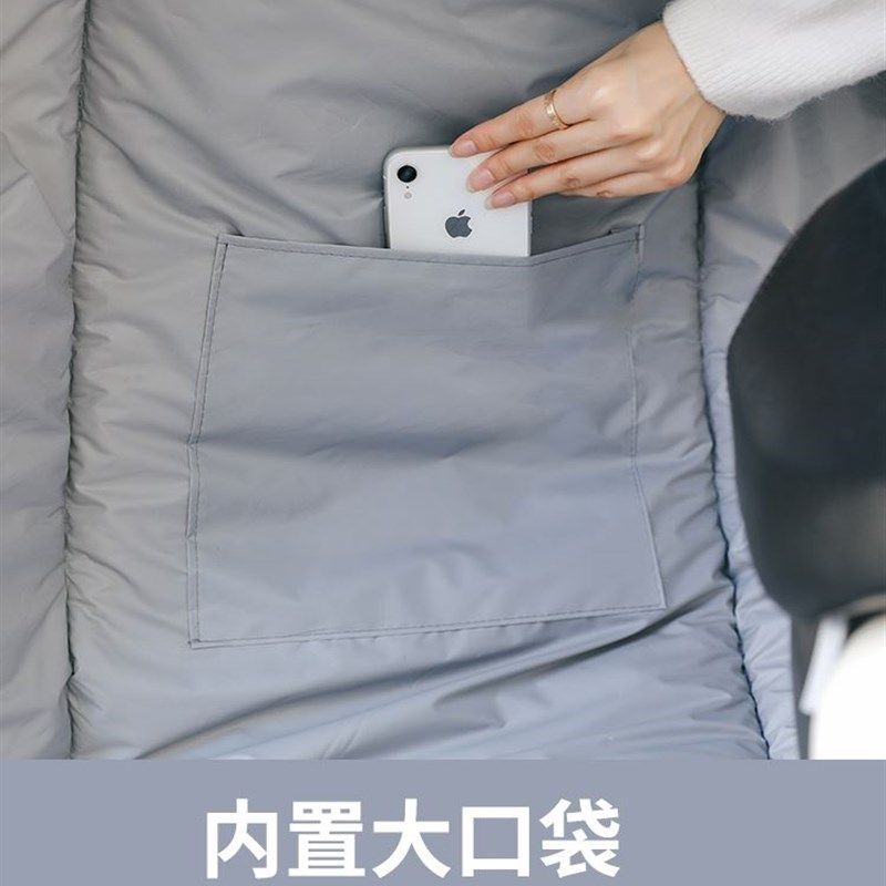 202新b款挡风板电动车挡风被冬款双面防水档冬季特厚棉加厚前面的