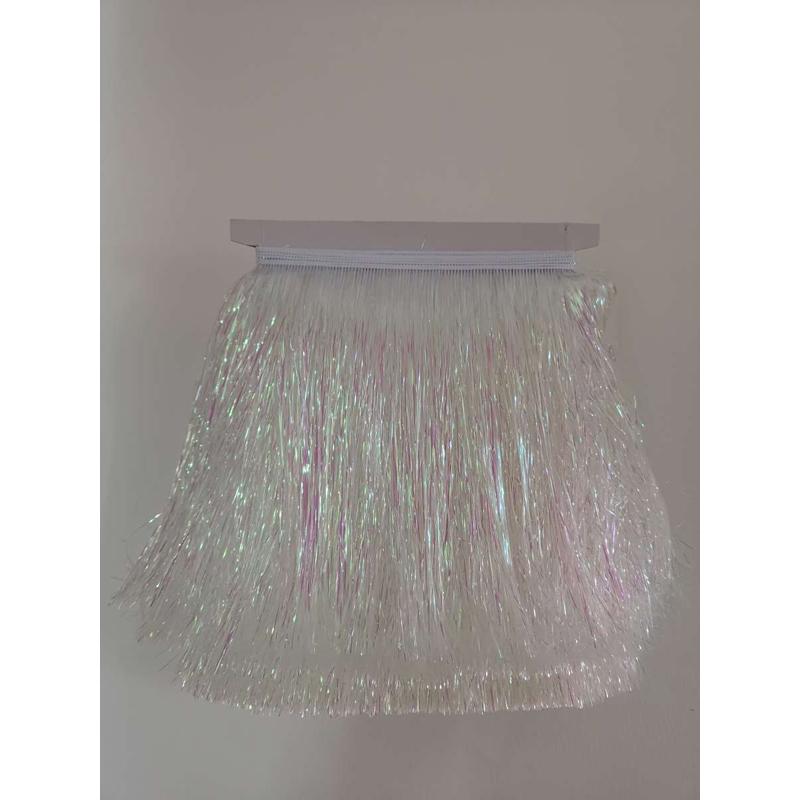 20cm厘米金PET银丝流苏花边 金葱丝排须七彩金色流苏Y 圣诞节辅料