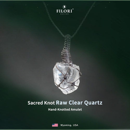 天然白水晶项链男女同款手工编织