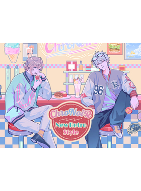 友趣 预订     ChroNoiR黑黑new retro徽章吧唧 立牌 叶售完即止