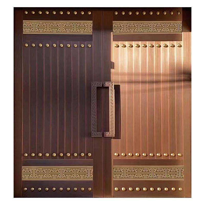 新款大门家用大门一整套纯铜双开门庭院