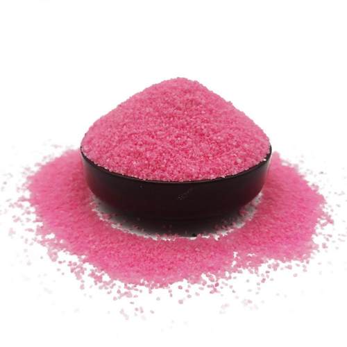 2-4目粉色彩砂 蓝色彩砂 染色彩彩RTK砂0 网红沙滩用粉色0砂