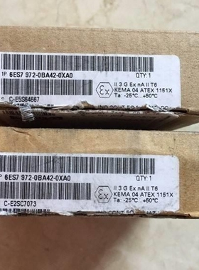 议价全*新/工控6ES7 门97-0BA42-0XA0 0BB122 西子DP接请询价