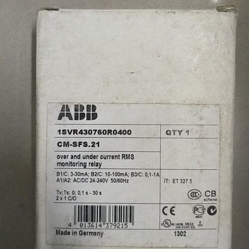 议价A032*全新原装正品 ABB CM-SFS.21 1SVR430760R0400 现货*