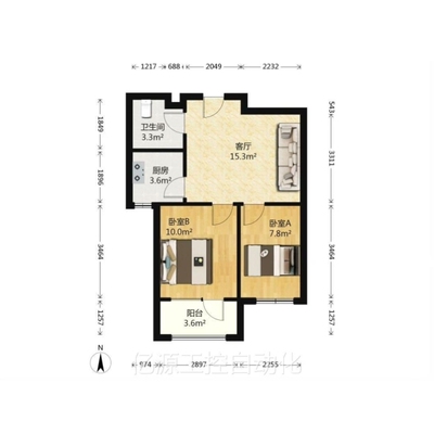 议价吴中区苏苑新村有一套自住房整体出租两室一厅简单装
