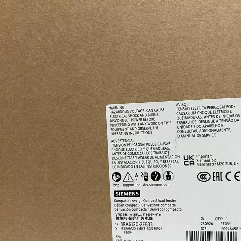 议价【议价】3RA6120-2EB33 SIRIUS 紧凑型负荷馈线