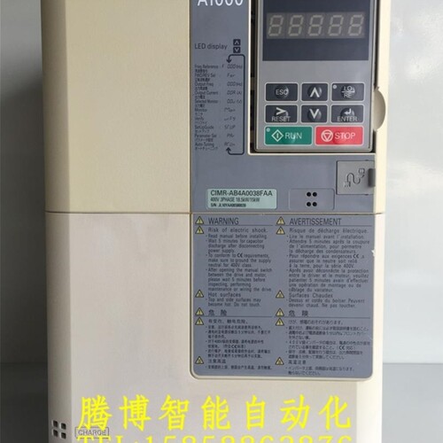 议价A112*原装安川变频器CIMR-AB4A0038FAA 安川A1000 18.5KW/15K