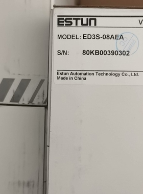 议价埃斯顿驱动器ED3S-08AEA全新原装拍前请询价