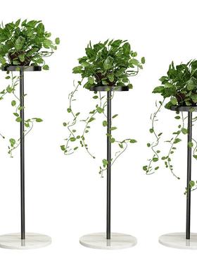 北欧小空间多层客厅花架置物架阳台简约现代落地式绿萝铁艺花架子