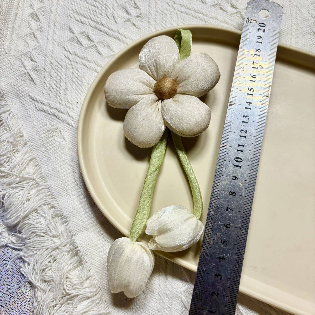 布艺充棉小花吊坠郁金香DIY服饰配件可爱立体花朵五瓣花帽子辅料