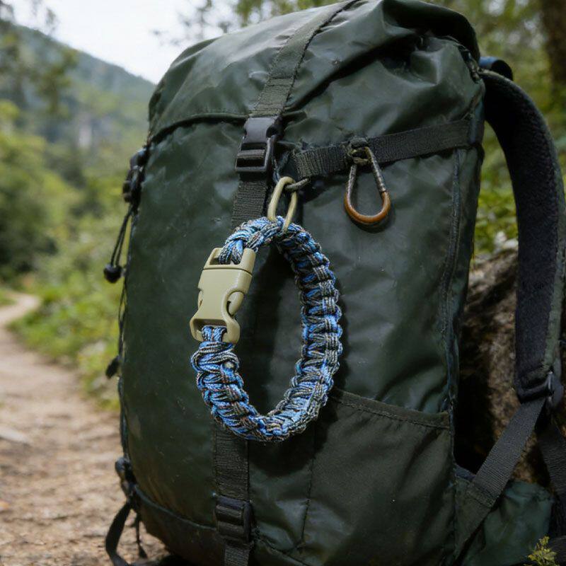 户外露营求生伞绳手链男女登山应急手绳行李防滑固定配饰