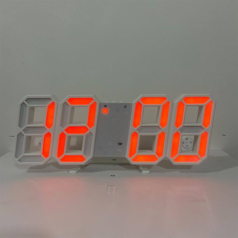 电竞房间装饰品立体数字时钟电脑桌摆件卧室柜子发光氛围灯小夜灯