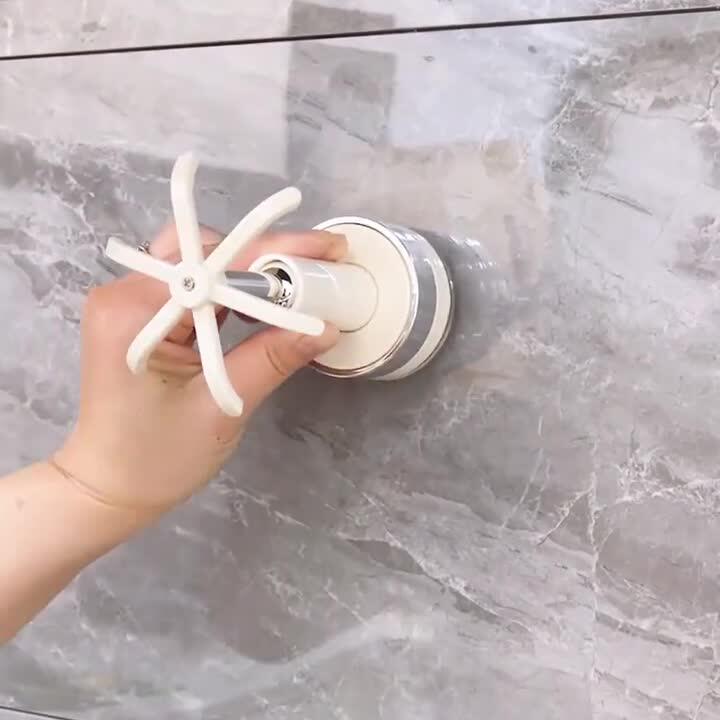 厨房吸盘挂钩六爪旋转粘钩多功能免打孔强力