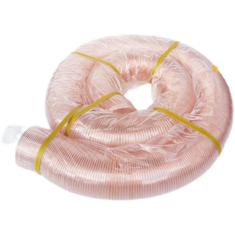 o木镀缩聚工h木屑吸尘管雕刻机透明软管风管氨奢伸通钢丝管铜