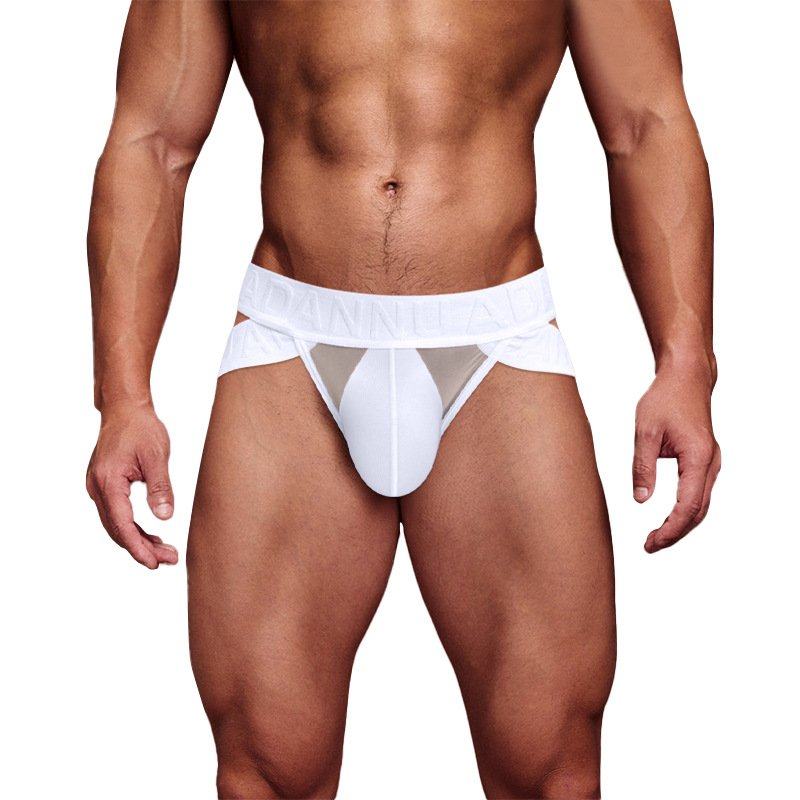 性感前侧两镂空男士三角裤螺纹棉性感高叉提臀运动提臀纯色内裤男,女士内衣/男士内衣/家居服,男平角内裤,淘宝优惠券,粉丝福利购,淘宝优惠卷