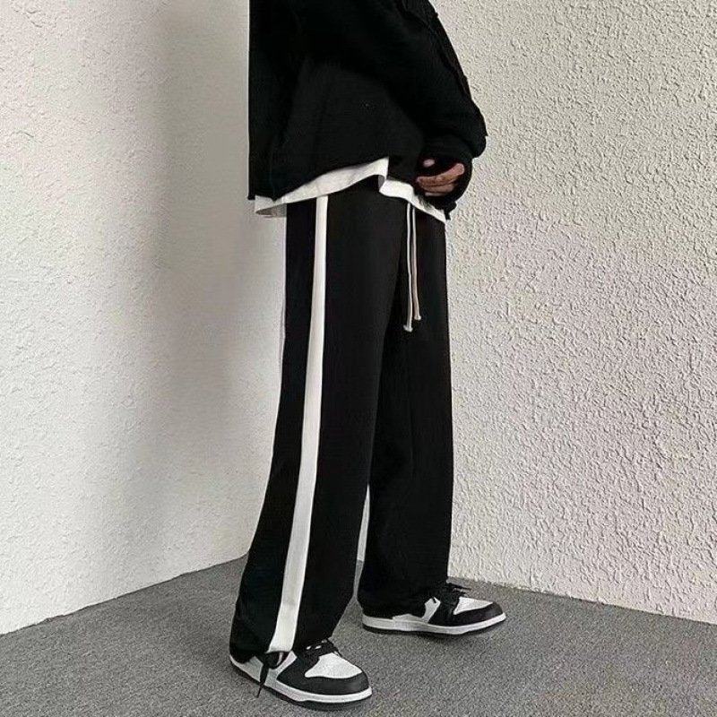 抽绳裤子女春夏新款高腰垂感阔腿裤宽松显瘦韩版学生直筒拖地长裤,女装/女士精品,大码套装,淘宝优惠券,粉丝福利购,淘宝优惠卷