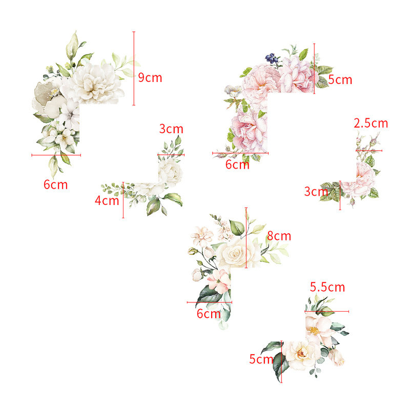 花朵开关贴画温馨墙贴纸墙壁插座自粘防水灯开关布置装饰