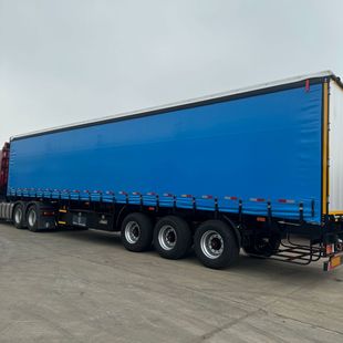 轴45英尺53英尺侧帘布半挂车厢式 定制3 拖车空气悬架侧帘半挂车