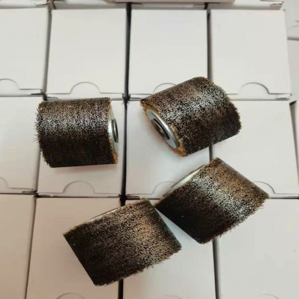 剥漆钢丝轮磨头轮剥漆轮640纤维磨漆轮铜包铝漆包线刮漆器脱漆轮