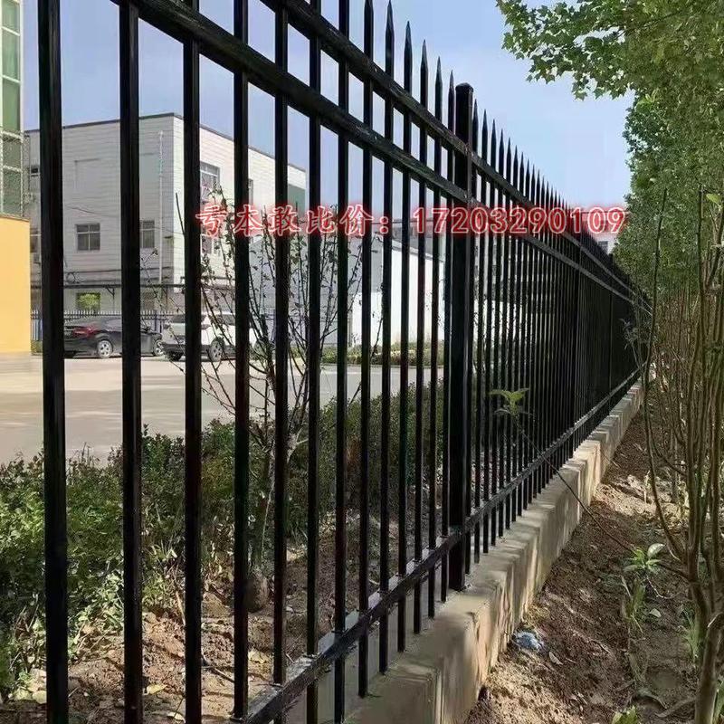 锌钢护栏围栏庭院户外围墙栏杆栅栏学校黑色铁栏杆工厂小区防爬
