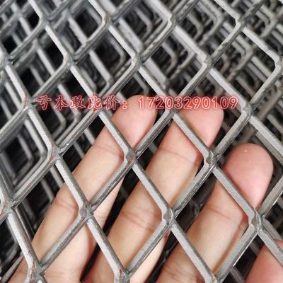 菱形网格铁网格网加厚重型钢板网片工地脚踏板脚手架镀锌走人网片