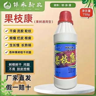 果枝康轮纹病腐烂病干腐病流胶病根腐病各种果树枝干症状碱性液体