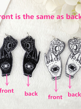 极速10 Pcs 53*21 MM Divination MagicG Ouija Charms Gothic Wi