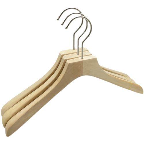 极速服装店男装原木色实木衣架防滑E无痕衣挂衣帽间专用衣架免费