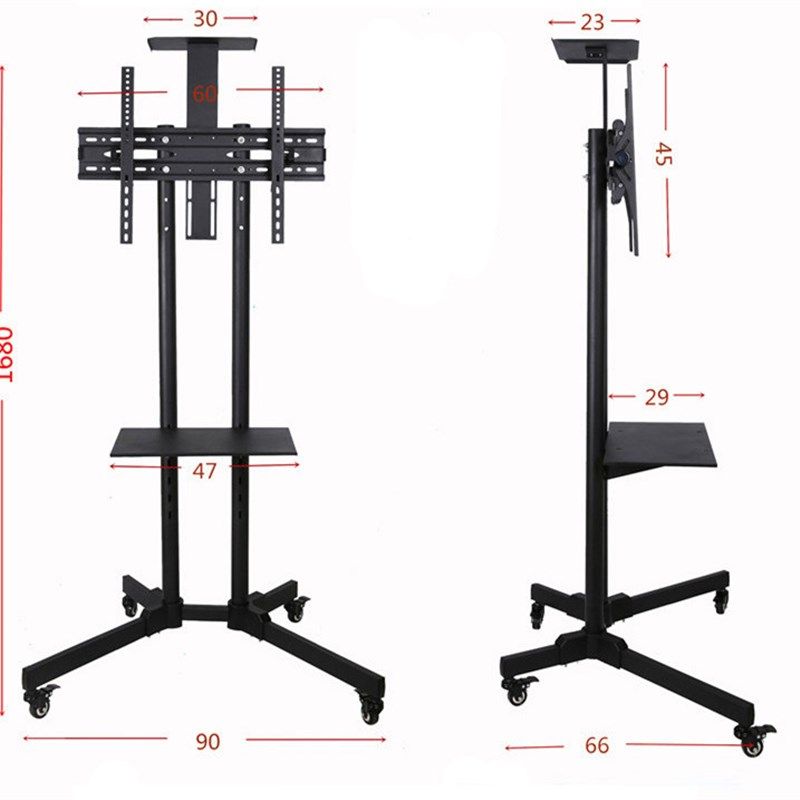 极速通用32-55-65-70寸电视支架落I地液晶电视会议推车电视机移动