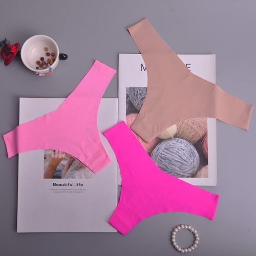 极速Hot Silk Sexyl Women Thongs g string Seamless Panties Fe