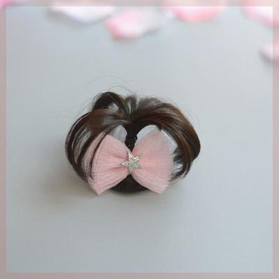 极速婴幼儿假发汗毛安全夹小女孩宝宝可爱蝴蝶R结饰品童冲天辫不