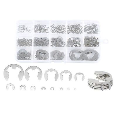 极速290Pcs/Set jE Clip Circlip Washer Assortment Kit Stainle