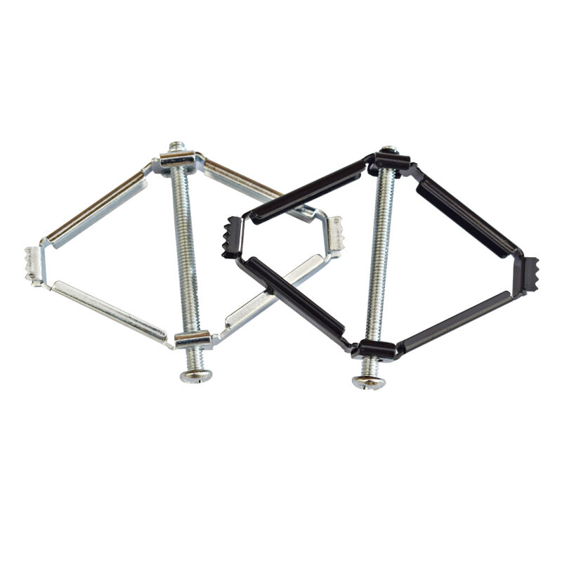 极速E123e4菱形暗盒修复器86型接线盒快装防滑固定器黑色(10只装