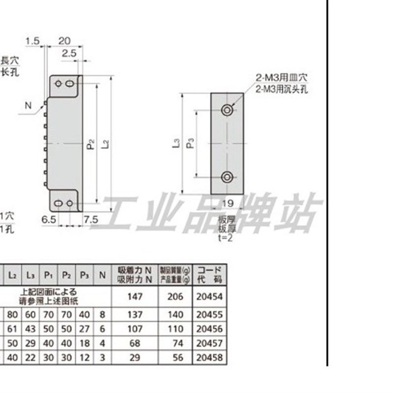 极速C-158-2/3/4/5 强力磁吸 替代滝H源TAKIGEN磁力扣 门吸柜门