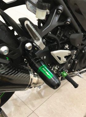 新品适用川崎NINJA40s0排气管防摔棒忍者Z400改装防摔球保险杠防