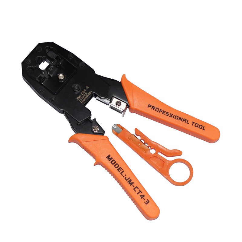 网线电话线压线钳CT4-3水晶头压接钳 4P6P8P网络维修 剥线钳