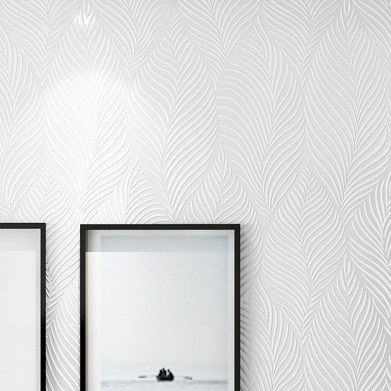 仿硅藻泥纯色素色墙纸3d立体客厅纯白色卧室北欧现代简约羽毛壁纸,家居饰品,软装墙贴,淘宝优惠券,粉丝福利购,淘宝优惠卷