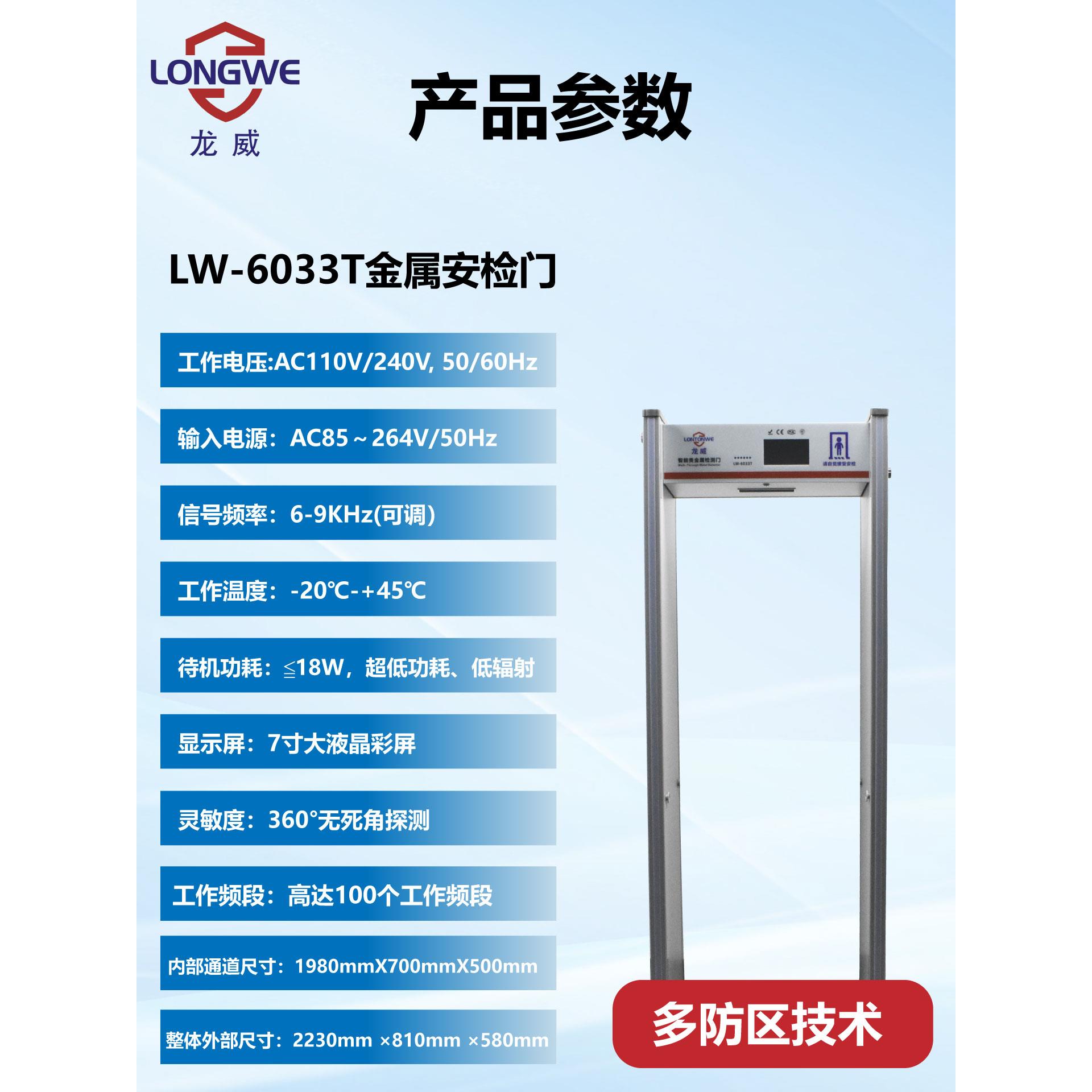 LONGWE工厂贵金属探测安检门有色金属铜铅金银加工厂防盗检查门