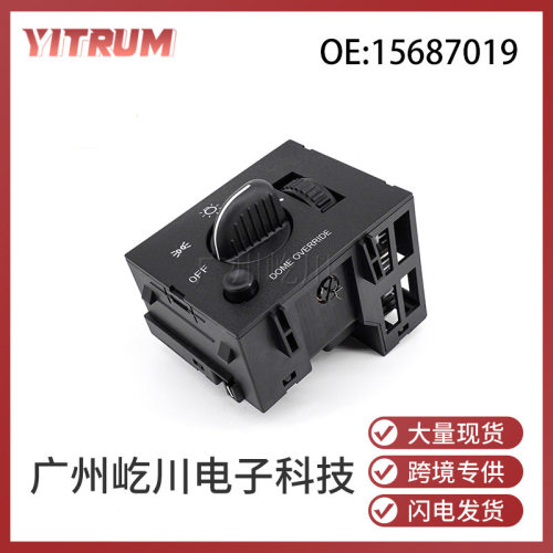 93443101适用于GM别克雪佛兰仪表板大灯调节器调光开关15687019