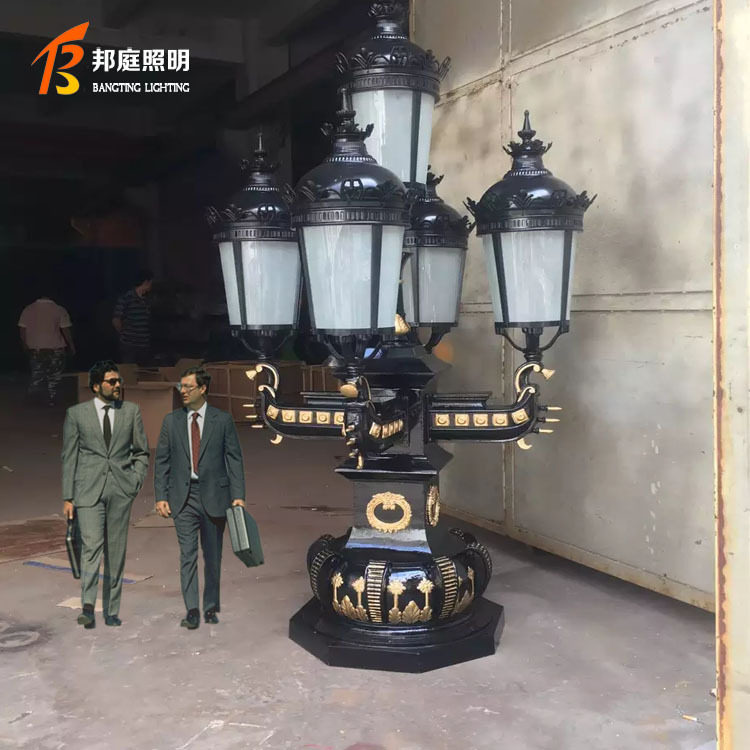 户外小区高杆灯草坪灯别墅灯花园灯景观灯防水路灯欧式复古庭院灯