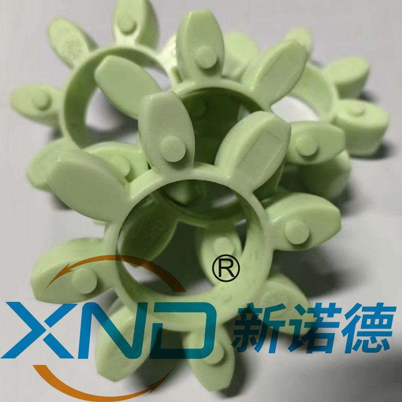 GR38绿色高硬度聚氨酯梅花弹性体/XND-GR38-64SHD型梅花弹性垫厂