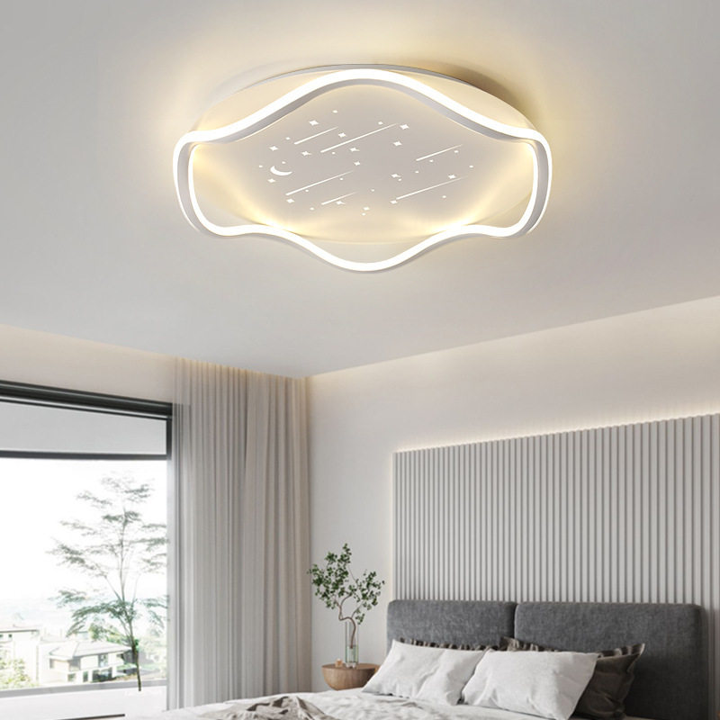 led吸顶灯卧室灯房间主卧灯书房家用星空顶灯现代简约智能灯具