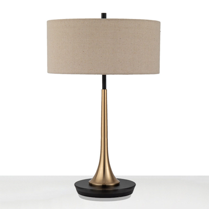 北欧简约现代复古美式台灯卧室客厅书房轻奢酒店创意床头温馨灯具