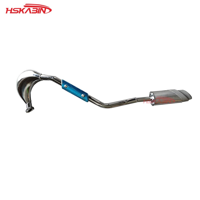 49CC迷你摩托车小越野中跑配件小利亚排气管消声器防烫铝排气筒